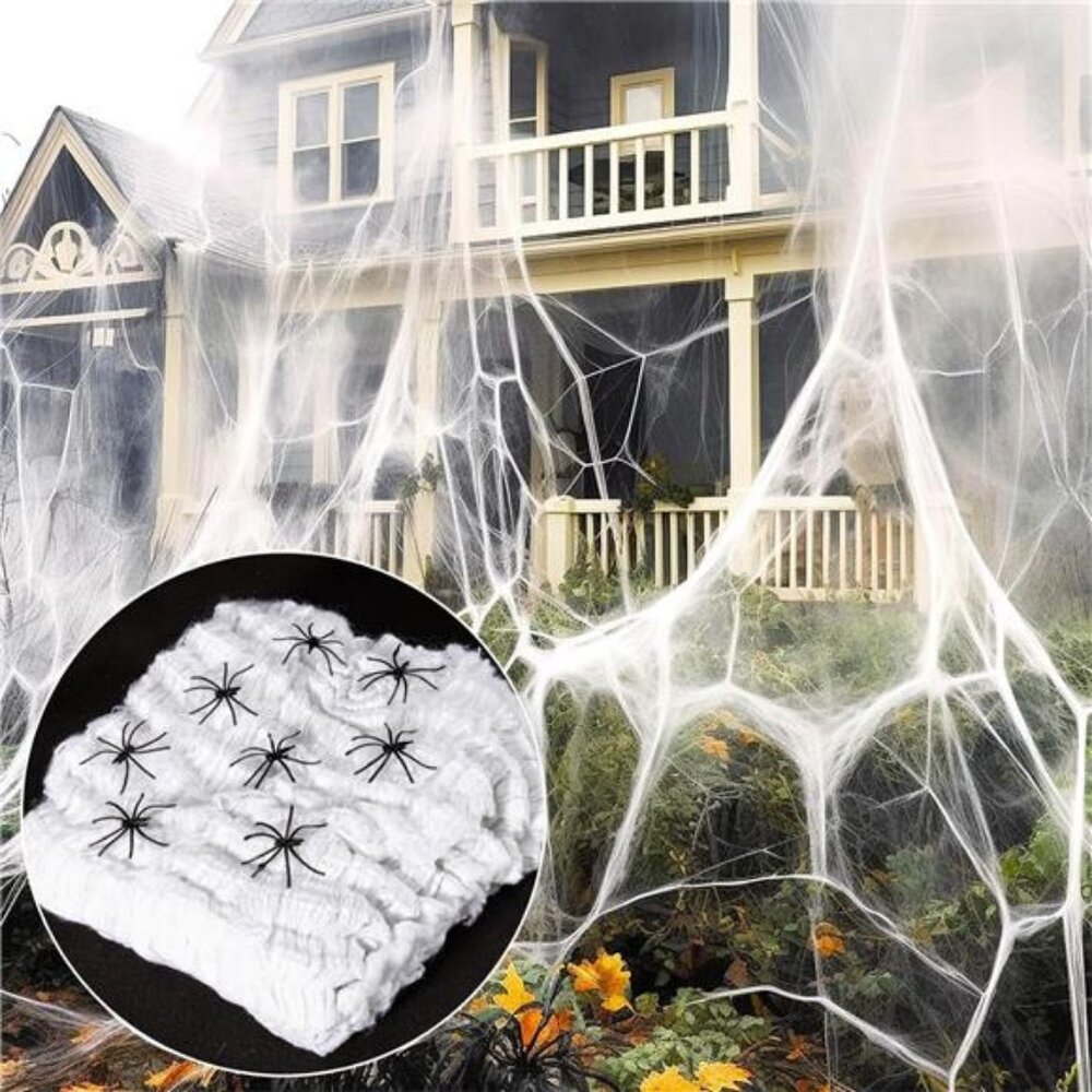 950 sqft Spider Webs Halloween-Decorations Halloween Spider Web Cobwebs